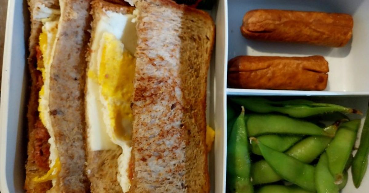 Resep Simple Bento Roti Gandum oleh Ria Mamanya Tata - Cookpad