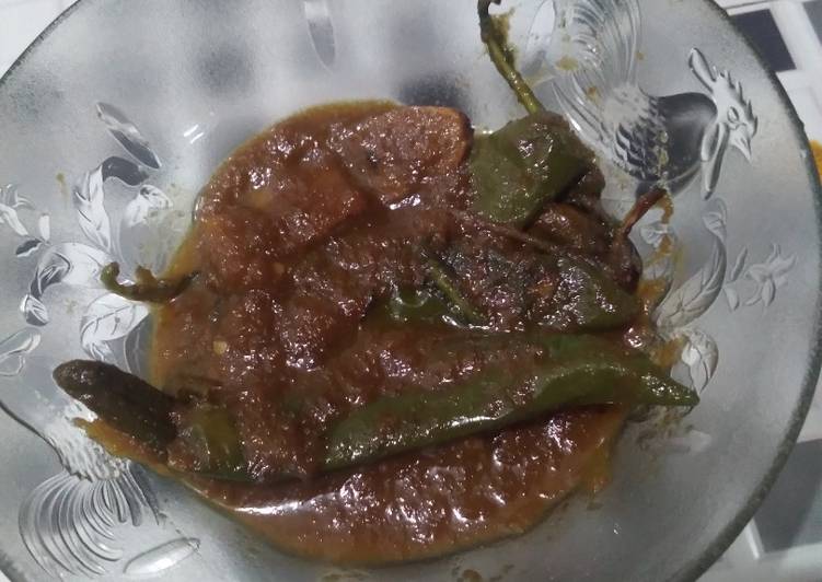 Resep Tumis/ Besengek cabe hijau ala hajatan Anti Gagal