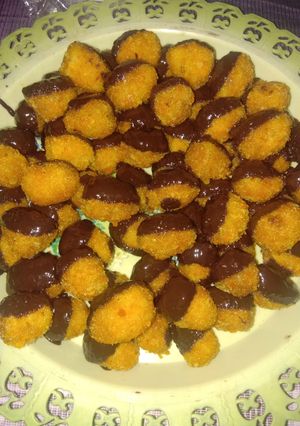 Foto resep Pisang mas / cau muli (bhs.sunda)balut cokelat