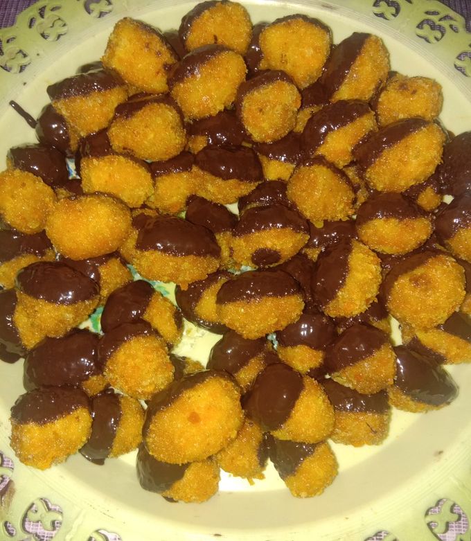 Foto resep Pisang mas / cau muli (bhs.sunda)balut cokelat