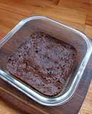 Brownie saudable en microondas