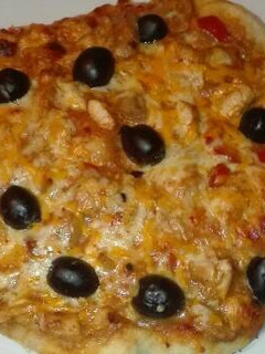 Una foto de Pizza burrito de pollo y champiñones en la olla GM g