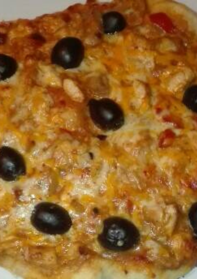 Una foto de Pizza burrito de pollo y champiñones en la olla GM g
