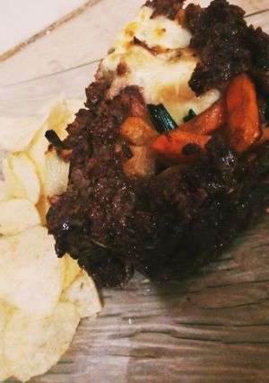 Una foto de Pan de carne relleno