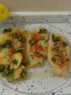 Una foto de Bacalao a la marinera