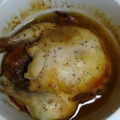 A picture of Honey Chicken with Salt and Pepper in Slow Cooker.