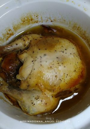A picture of Honey Chicken with Salt and Pepper in Slow Cooker.