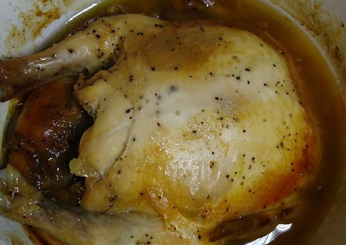 Honey Chicken with Salt and Pepper in Slow Cooker