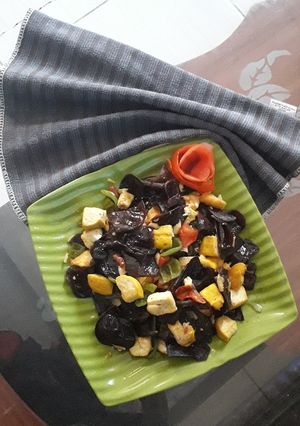 Foto resep Oseng jamur kuping tahu