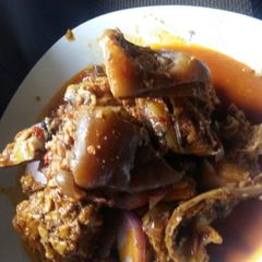 A picture of Nkwobi (isiewu)#myhubby'sfavourite.
