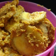 A picture of RAW BANANA CURRY (Vazhakai curry).