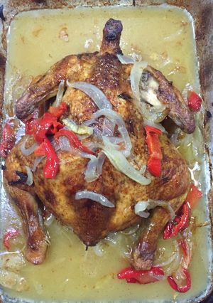 Una foto de Pollo al horno