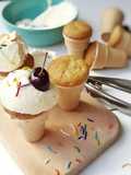 Muffins en vasito de helado