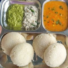 Idli sambar A picture of Idli sambar.
