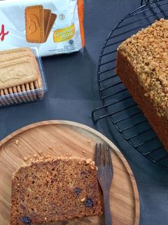 Foto resep Banana bread biscuit crumble