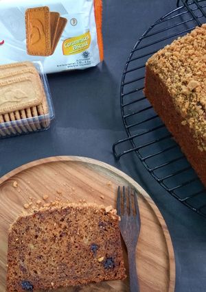 Foto resep Banana bread biscuit crumble
