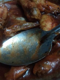Una foto de Alitas en mole de las Correa. Jalisco México