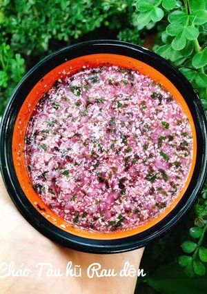 Hình của món Ăn dặm - Cháo tàu hũ rau dền.