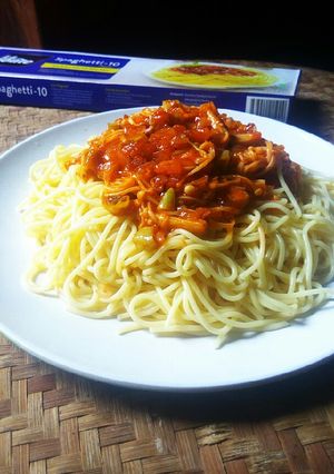 Foto resep Spaghetti saus enoki