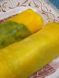 Tamagoyaki with Mulberry Leaves
