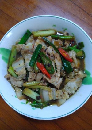 豆鼓炒五花肉 的食譜成品照片
