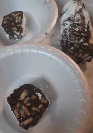 A picture of Chocolate Salami.