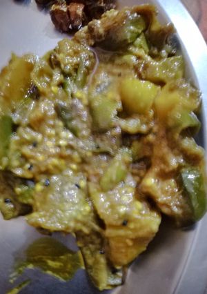 A picture of Baingan bhaji.