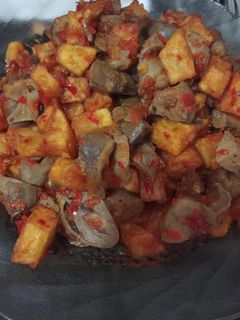 Foto resep Balado ati ampela + kentang