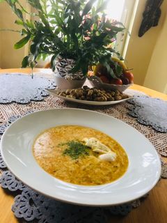 Tojásleves (buggyantott tojással) recept fotója