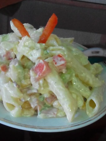 Cómo Hacer Ensalada Tropical de pasta con aguacate, piña y maíz  que Delicioso