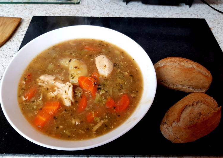 Recipe of Tastefully My Chicken stew with crusty Cobs 😉