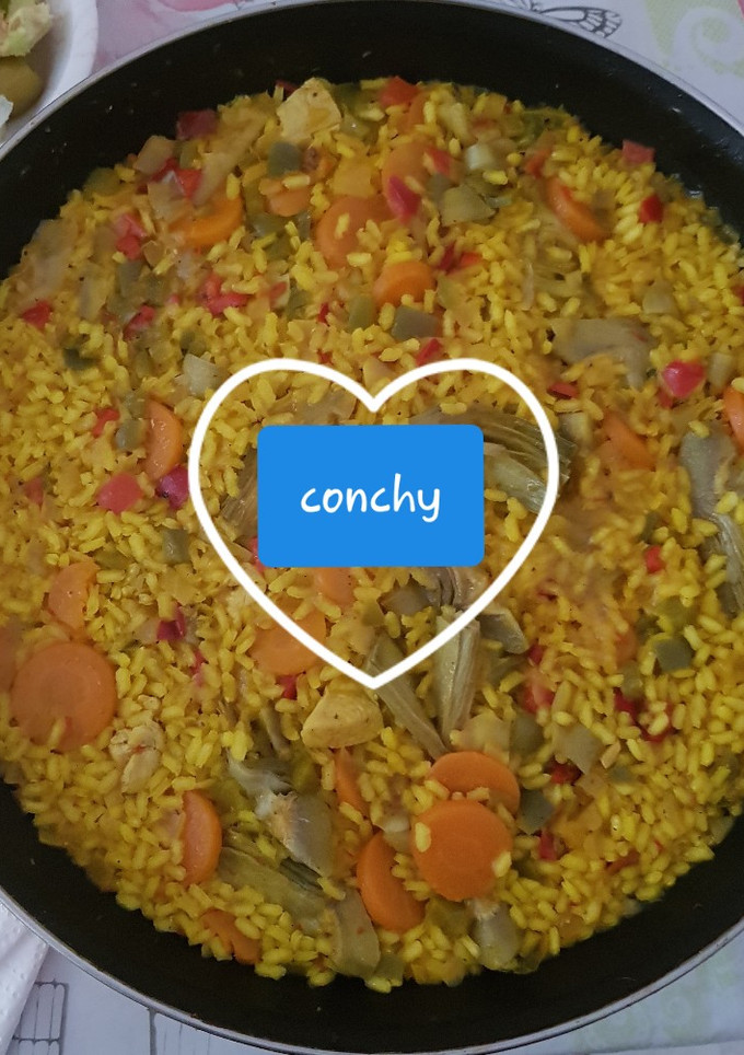 Una foto de Arroz de verduras