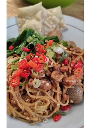 Foto resep Pasta Donoloyo a.k.a Mie ayam Spaghetti