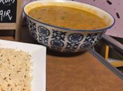 A picture of red lentil masala