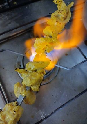 عکسی از دستور مرغ سیخی 😅😅
