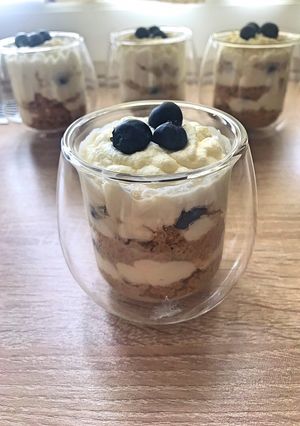 🍨Áfonyás pohárkrém🍨 recept fotója