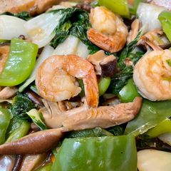 Stir Fried Prawns with Vegetables A picture of Stir Fried Prawns with Vegetables.