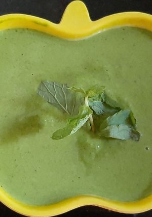 A picture of Spinach, Spring Onion Chutney.