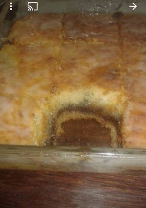 صورة لوصفة بسبوسة بحشو النوتيلا 😋