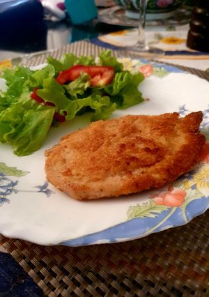 Una foto de Pechugas de pollo a la Villeroy