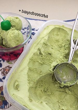Foto resep No-Machine Matcha Ice Cream