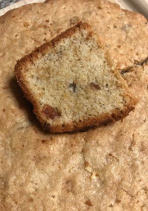 صورة لوصفة كيكة الجوز والزبيب🧁
