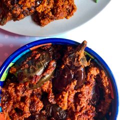 A picture of Stuffed brinjal | ennegayi recipe.