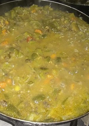 Una foto de Pepinos con carne