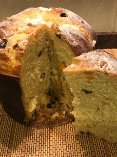 Una foto de Panettone italiano