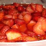 Fresas en su jugo / con vinagre