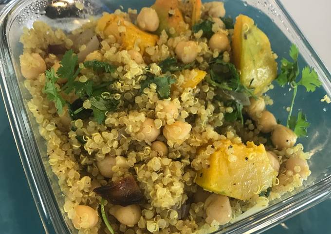 Vegan Moroccan Quinoa with Veggies