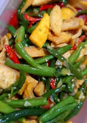 Foto resep Sayur tumis Buncis Tahu
