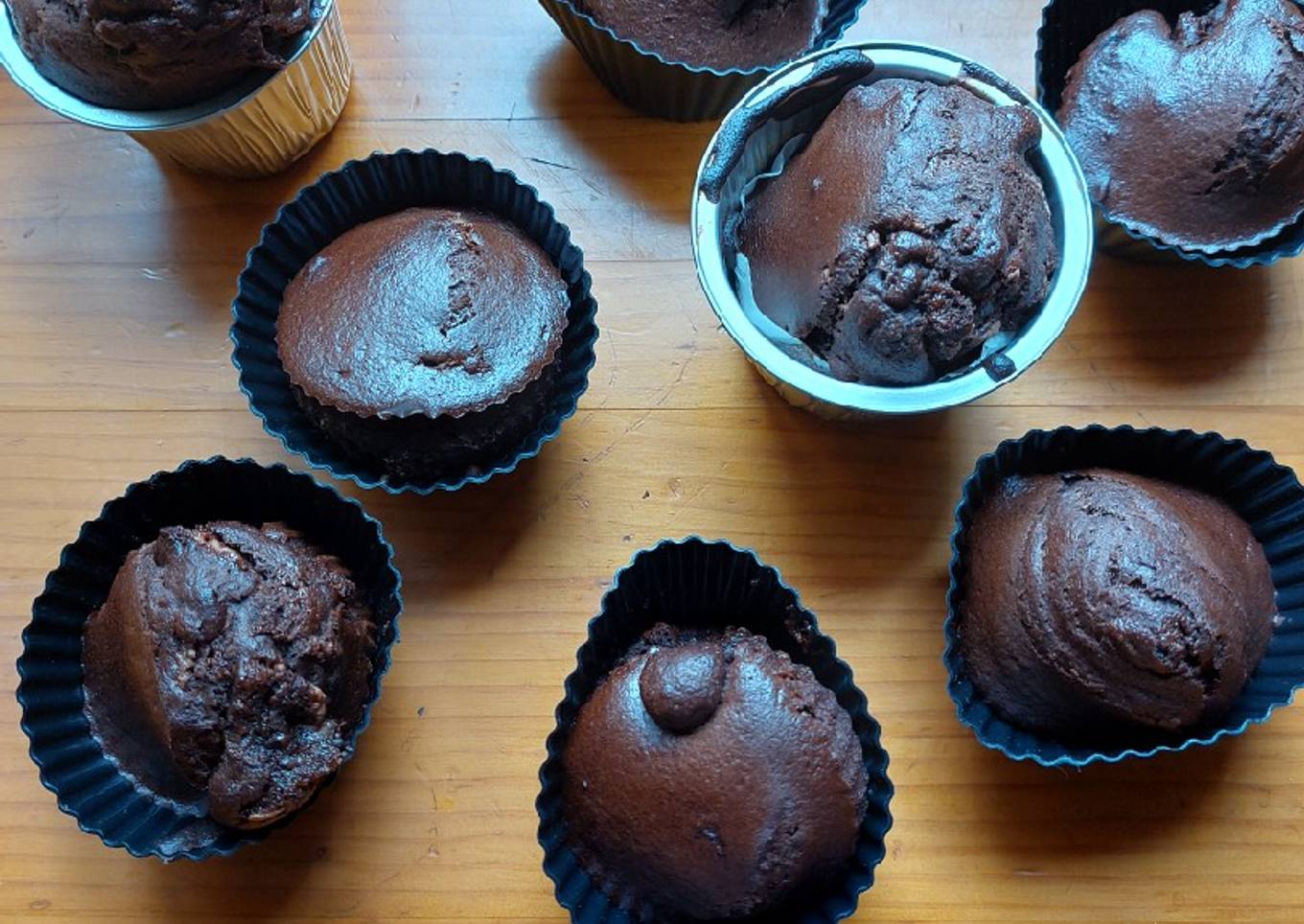 Muffins de chocolate en airfryer