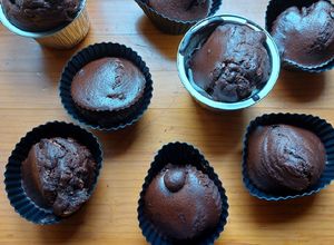 Foto principal de Muffins de chocolate en airfryer